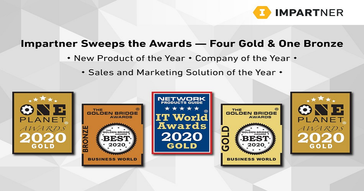 Impartner Racks up the Award Medals: Bringing Home Four Golds and One Bronze for New Product of the Year